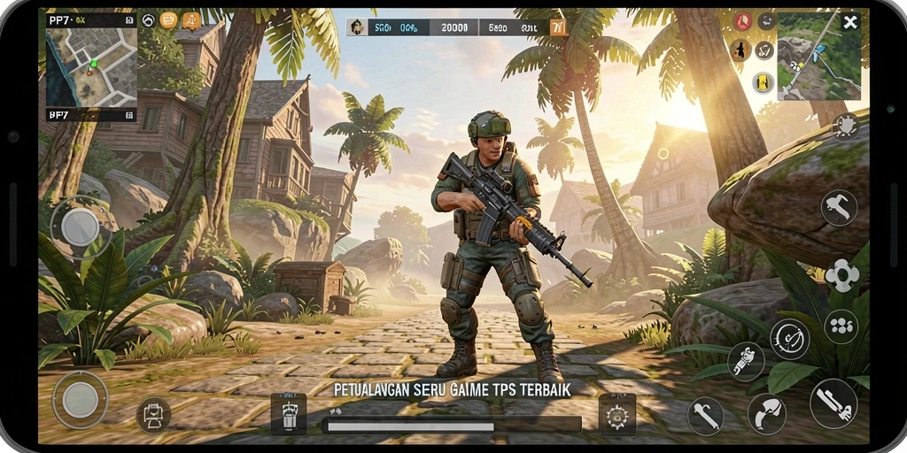 Tampilan gameplay seru dan mendebarkan di PP7.