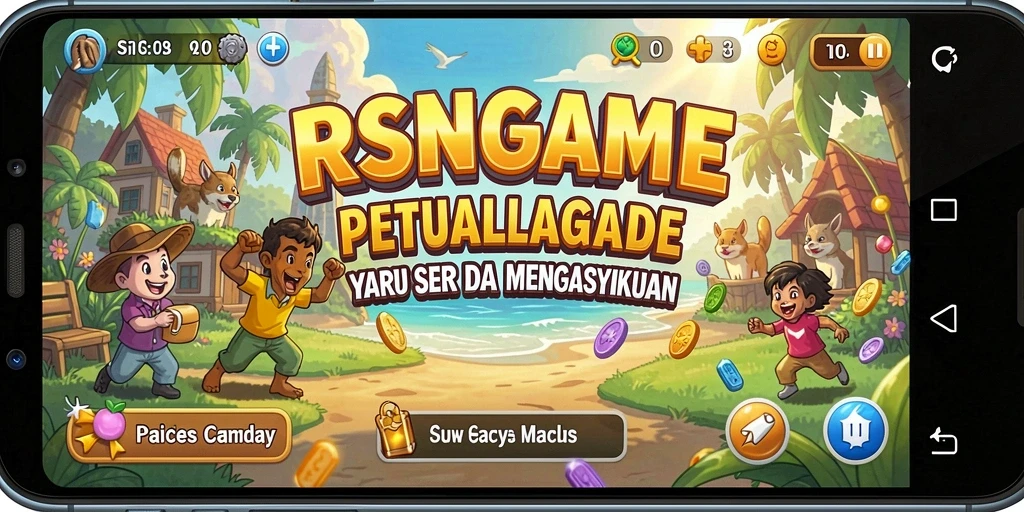 Tangkapan layar gameplay RSNGAME yang menunjukkan keseruan bermain.