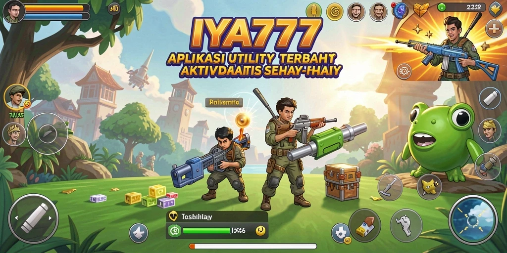 Screenshot utama IYA777 menampilkan antarmuka aplikasi Utility yang intuitif dan menarik.