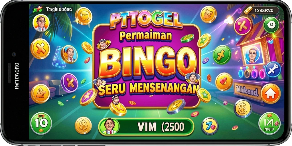 Tampilan gameplay seru dari aplikasi Bingo PTTOGEL.