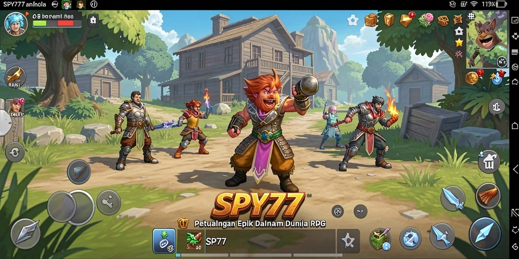 Tangkapan layar dari gameplay SPY77 menunjukkan aksi dan petualangan yang mendebarkan.