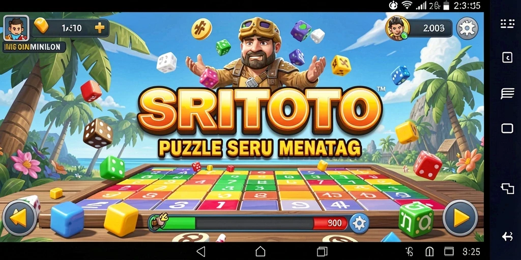 Tangkapan layar gameplay <strong>SRITOTO</strong> menunjukkan teka-teki yang menarik dan menantang.